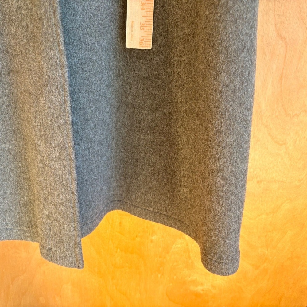 Schneider Grey Wool Blend Hooded Trench Coat Full Length Warm Winter Outerwear - Picture 3 of 14